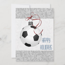 Cartões de Natal para um jogador de futebol