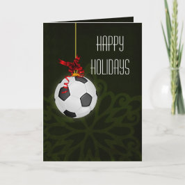 Cartões de Natal para um jogador de futebol