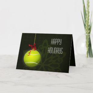 Cartões de Natal para um jogador de tênis