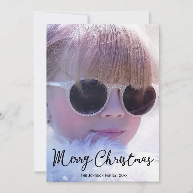 Cartões De Natal Personalizados Com Foto Personali (Frente)