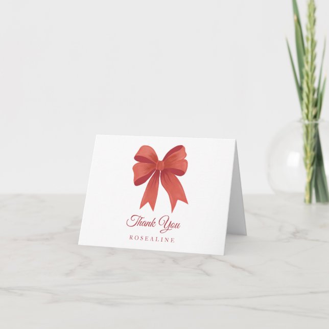 Cartões de Natal Personalizados de Agradecimento L (Frente)