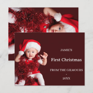 Cartões de Natal Personalizados do Primeiro Natal