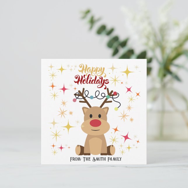 CARTÕES DE NATAL PERSONALIZADOS (REINO) (Em pé/Frente)