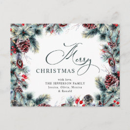 Cartões de natal Pine Cones de Natal