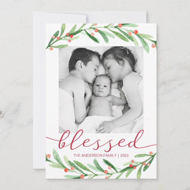 Cartões de Natal Red and Green (Frente)