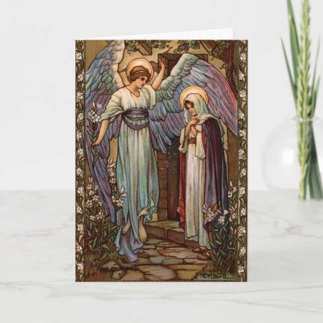 Cartões de Natal Religiosos Moda Antiga (Frente)
