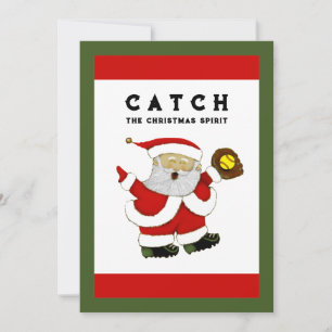 cartões de Natal softball