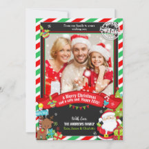 Cartões de natal Vermelhos de Santa Claus