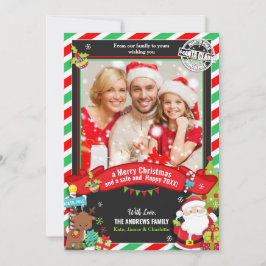 Cartões de natal Vermelhos de Santa Claus