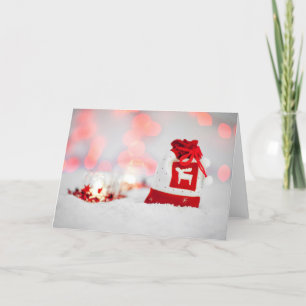 Cartões de Natal vermelhos suaves