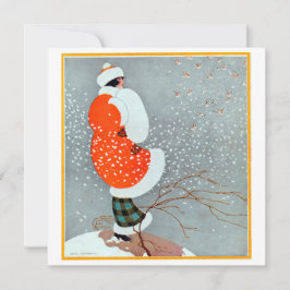 Cartões de natal Vintage Flapper