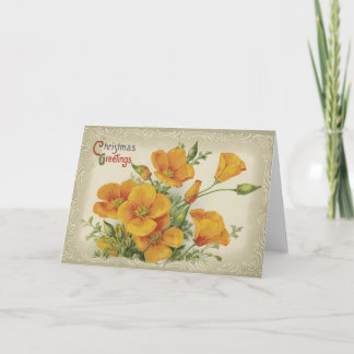 Cartões de natal Vintage Flowers