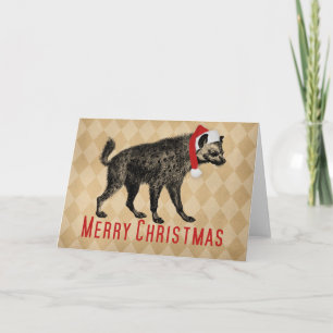 Cartões de Natal Vintage Hyena