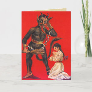 Cartões de Natal Vintage Krampus