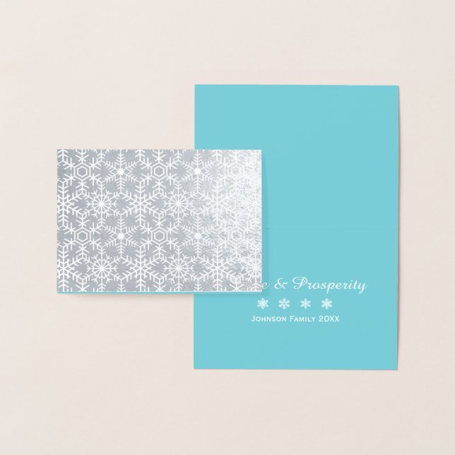 Cartões de natal Web com Floco de Neve Moderno de  (Exibição)