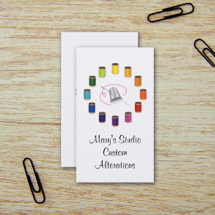 Cartões de Negócios de Costura