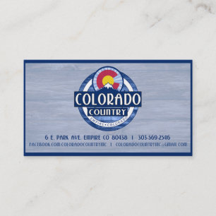 Cartões de negócios do Colorado Country