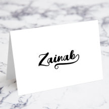 Cartões de Nome com Bold Brush Script B Swash