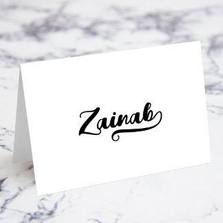 Cartões de Nome com Bold Brush Script B Swash