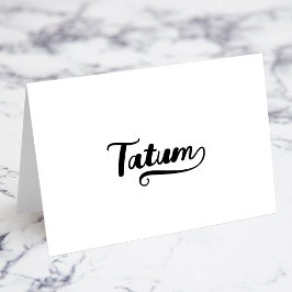 Cartões de Nome com Bold Brush Script M Swash