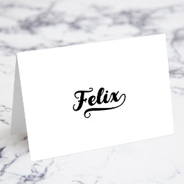 Cartões de Nome com Bold Brush Script X Swash
