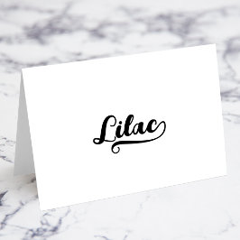 Cartões de Nome com Letra Bold Brush Script C Swas