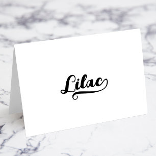 Cartões de Nome com Letra Bold Brush Script C Swas