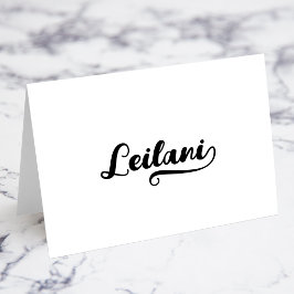 Cartões de Nome com Letras Maiúsculas e Floreios B