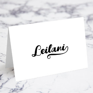 Cartões de Nome com Letras Maiúsculas e Floreios B