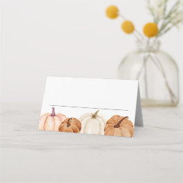 Cartões de Nome de Abóboras