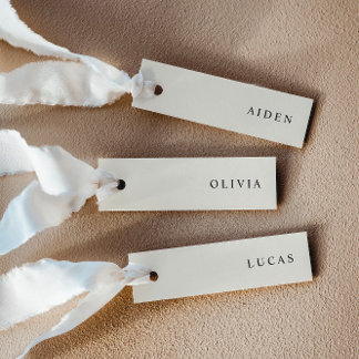 Cartões de Nome de Cadeira de Casamento Minimalist