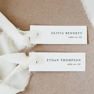 Cartões de Nome de Casamento Minimalistas