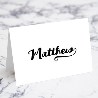 Cartões de Nome e Local Bold Brush Script W Swash