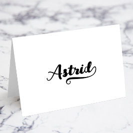 Cartões de Nome e Local com Script Bold Brush D Sw