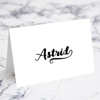 Cartões de Nome e Local com Script Bold Brush D Sw
