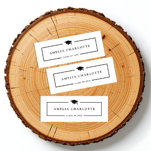 Cartões de Nome para Graduação 2025 - Moderno Mini