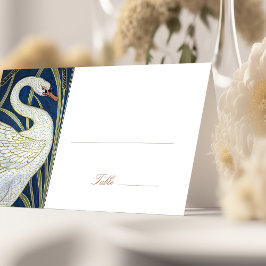 Cartões De Nome Swans Mesa De Casamento Vintage Ar