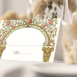 Cartões de Nome Vintage de Mesa de Casamento