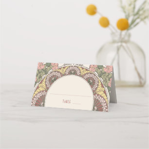 Cartões de Nome Vintage de Mesa de Casamento