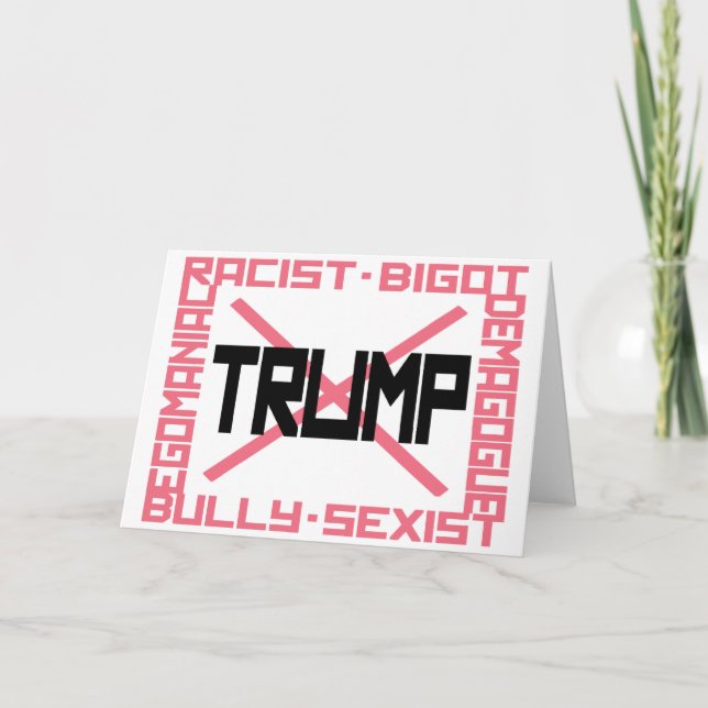 Cartões de Nota Anti-Trump (Frente)