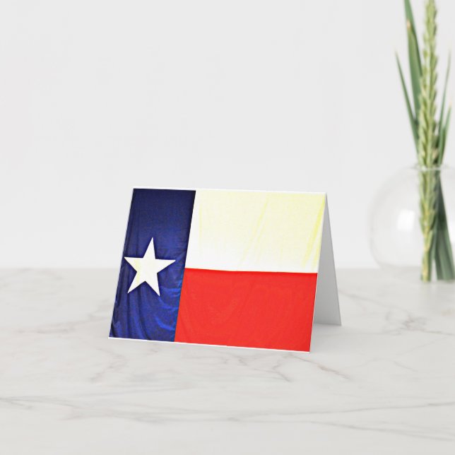 Cartões de nota da bandeira de Texas (Frente)
