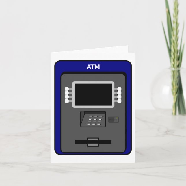 Cartões de nota da máquina do ATM (Frente)
