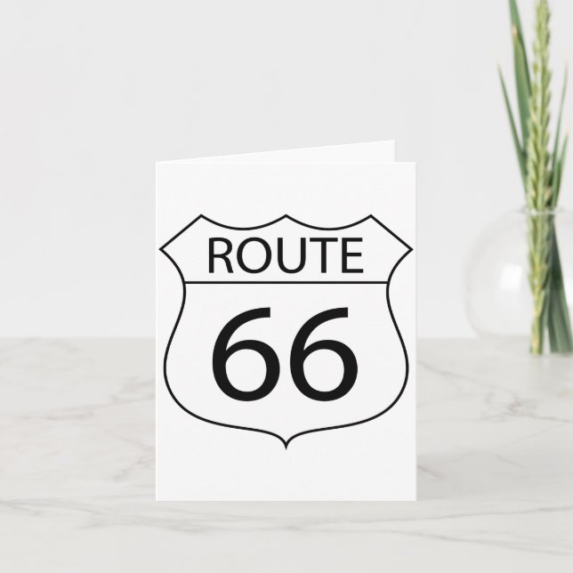 Cartões de nota da rota 66 (Frente)