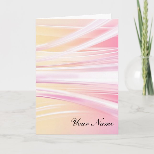 Cartões de nota de Abstrato personalizados Modelo (Frente)