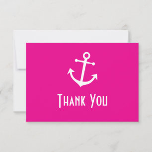Cartões de Nota de Agradecimento Âncora de Barco (