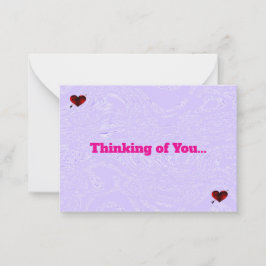 Cartões De Nota De Gelo E Corações Violetos