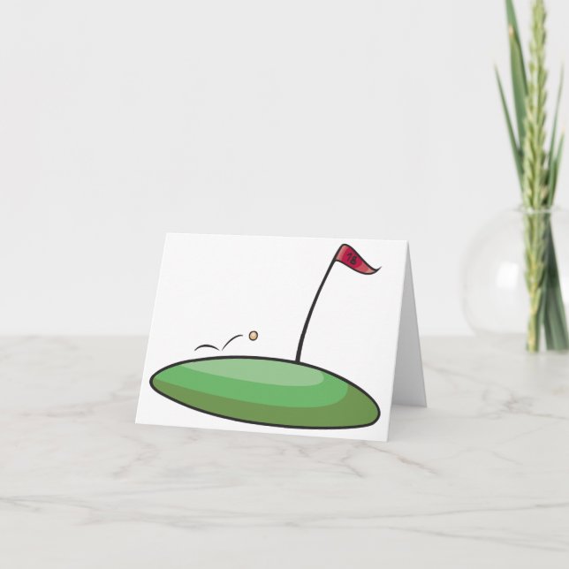 Cartões de Nota de Gramado de Golfe (Frente)