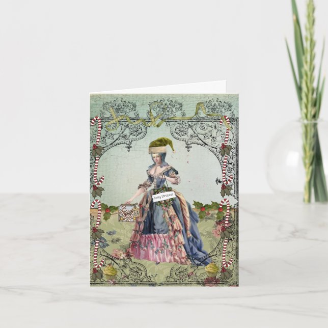 cartões de nota de Natal para Holly Jolly (Frente)