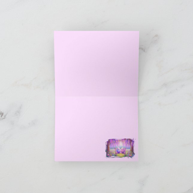 Cartões de Nota de Ovo de Páscoa Kawaii (Interior)