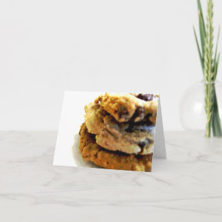 Cartões de Nota de Pilha de Cookies Chip de Chocol